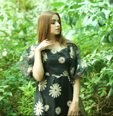 Parien Floral Organza Maxi Dress( Clearance sale