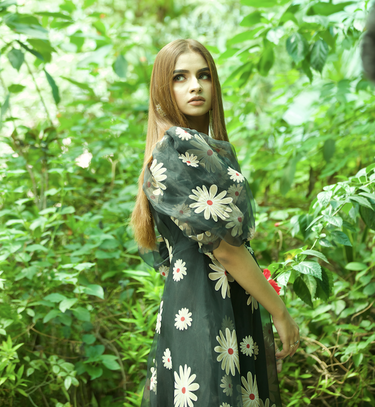 Parien Floral Organza Maxi Dress( Clearance sale