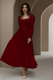 Parien Medium Waist Long Sleeve Luxury Dress