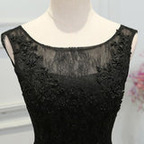 Retro Black Flowers Lace Dress