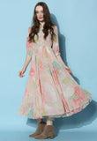 SPRING SCENERY FLORAL MAXI DRESS( Clearance sale