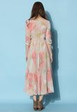 SPRING SCENERY FLORAL MAXI DRESS( Clearance sale