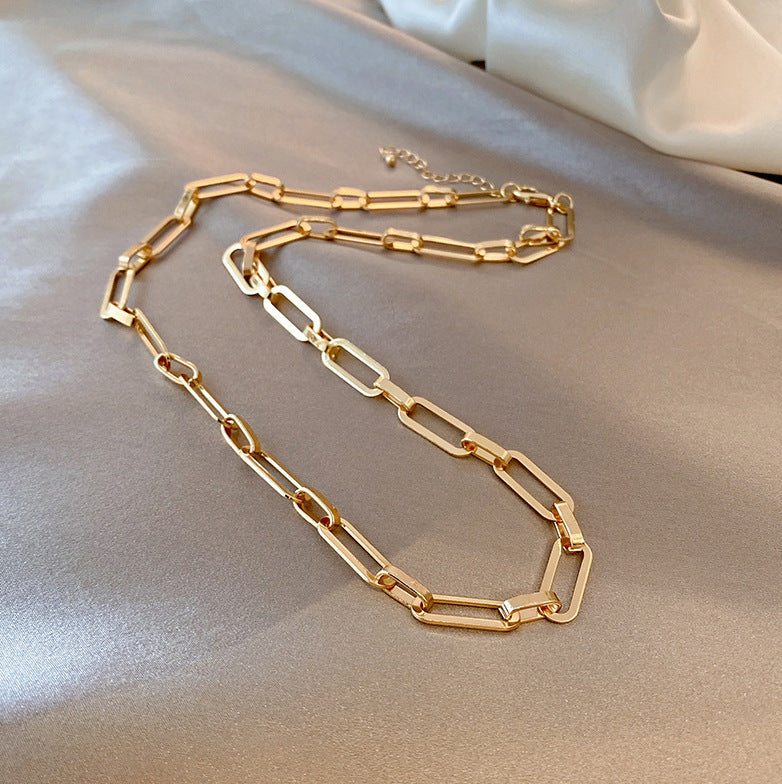 Hollow Wide Chain Necklace
