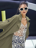Slant Pocket Belted Trench Coat