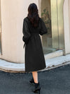 Double Breasted Raglan Sleeve Belted Trench Coat