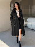 Double Breasted Raglan Sleeve Belted Trench Coat (CLEARACNE SALE