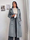 Double Breasted Slant Pocket Overcoat( CLEARANCE SALE