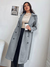 Double Breasted Slant Pocket Overcoat( CLEARANCE SALE