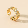 Chain Rhinestone Wide Open Ring( Clearance sale